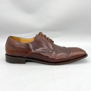 Mezlan Mens 13M Oxfords Shoes Brown Leather Lace Up Dress Square‎ Toe
